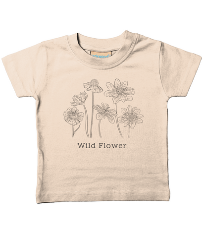Wild Flower Baby Tee - Organic Cotton