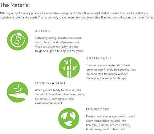 Bamboo Fiber Kitchen Compost Bin with Charcoal Filter