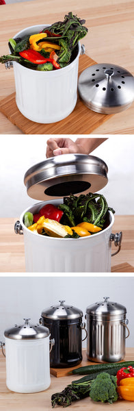 Kitchen Compost Bin with Charcoal Filter
