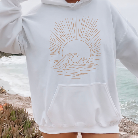 Sun + Sea Women's Eco-Hoodie