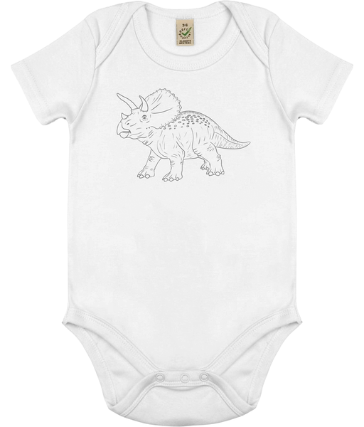 Triceratops Organic Cotton Bodysuit