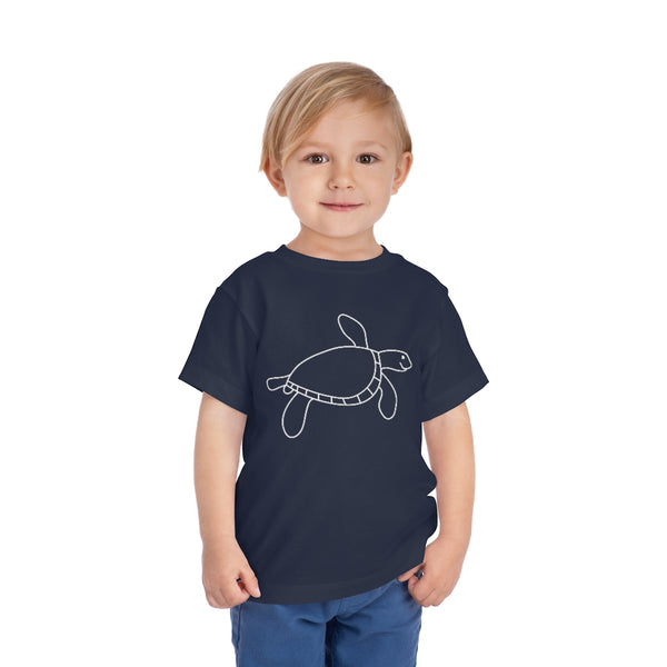 Happy Turtle Toddler Short Sleeve Tee