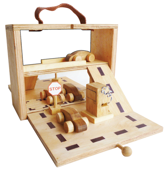 Portable Wood Car Park Set