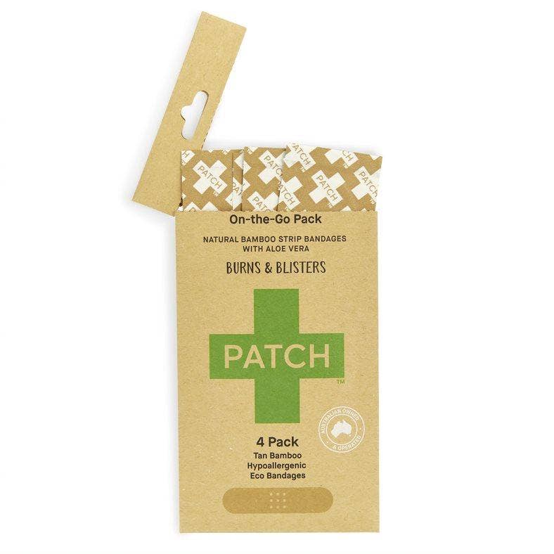 Patch Bamboo Bandages — Aloe Vera 'On-The-Go' Pack of 4