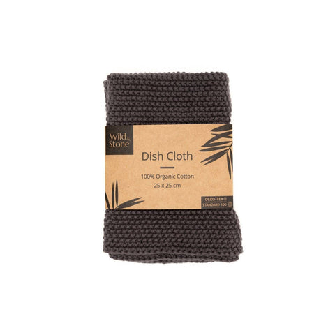 Dish Cloths - 100% Organic Cotton - Slate Grey