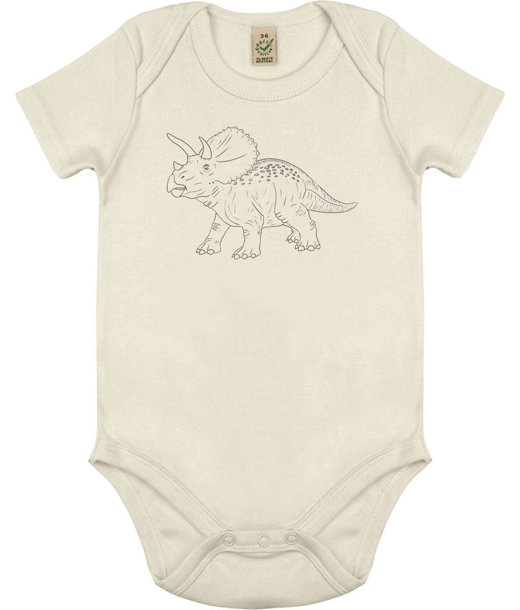 Triceratops Organic Cotton Bodysuit