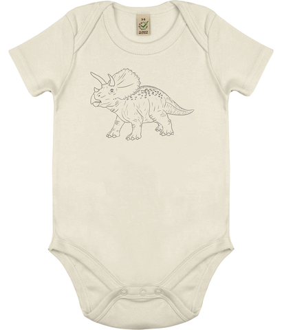 Triceratops Organic Cotton Bodysuit
