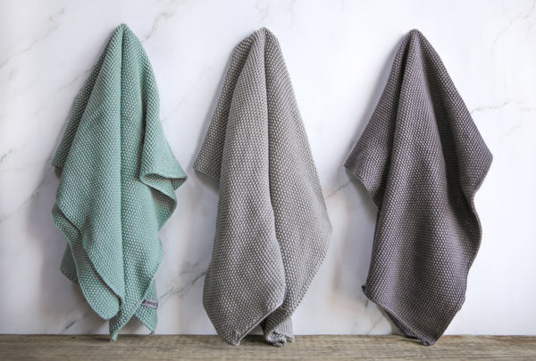 Hand Towels - 100% Organic Cotton - Dove Grey