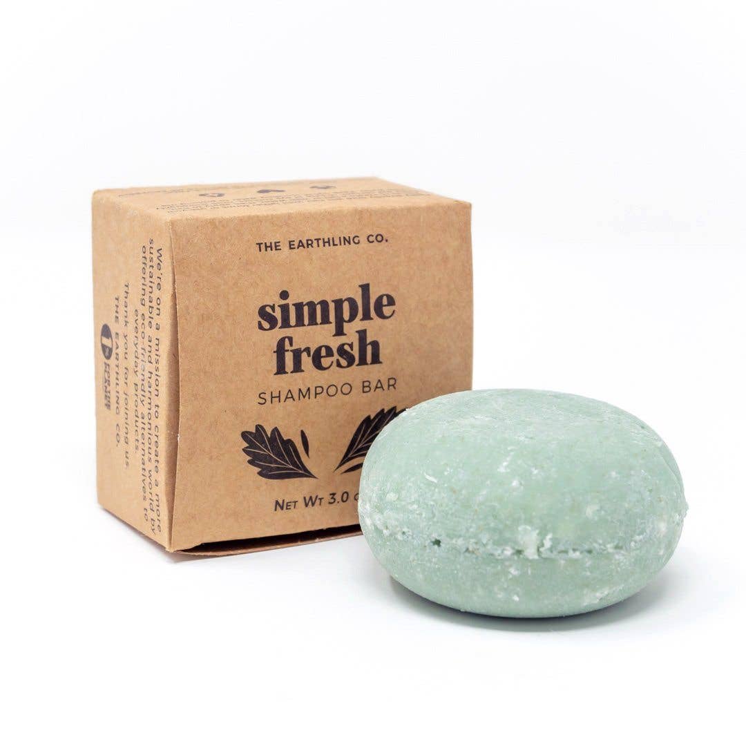 Simple Fresh Shampoo Bar - The Earthling Co.