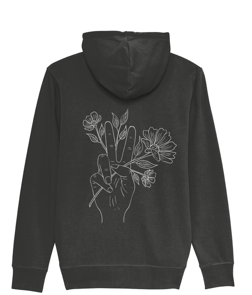 Peace + Blooms Women's Zip Eco-Hoodie