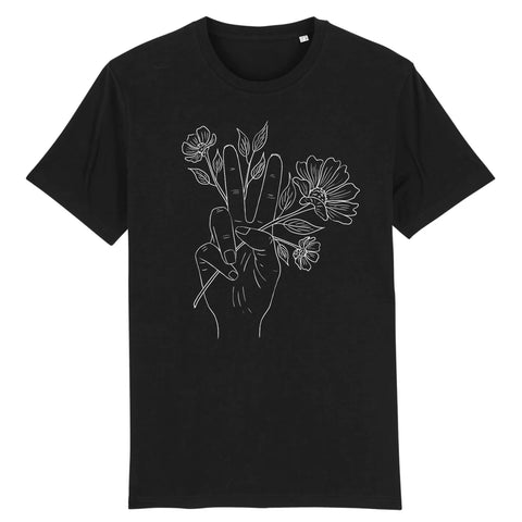 Peace + Blooms Organic Cotton Rocker Tee