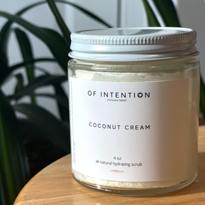 Exclusive All Natural Coconut Cream – Double Action in Shower Exfoliant