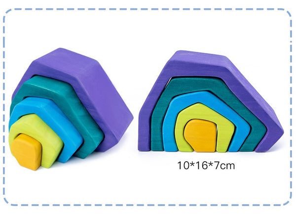 Eco-play Elements Nesting Blocks: Earth
