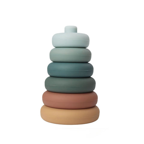 Soft Silicone Stacking Blocks - Round