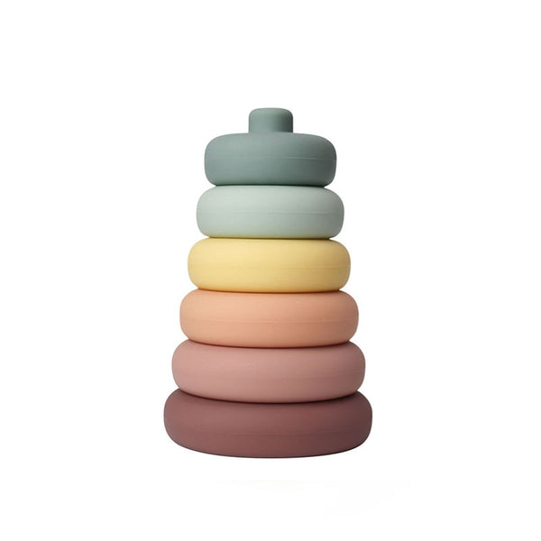 Soft Silicone Stacking Blocks - Round