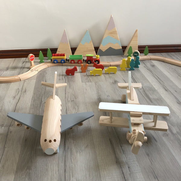 Handmade Wooden Airplane