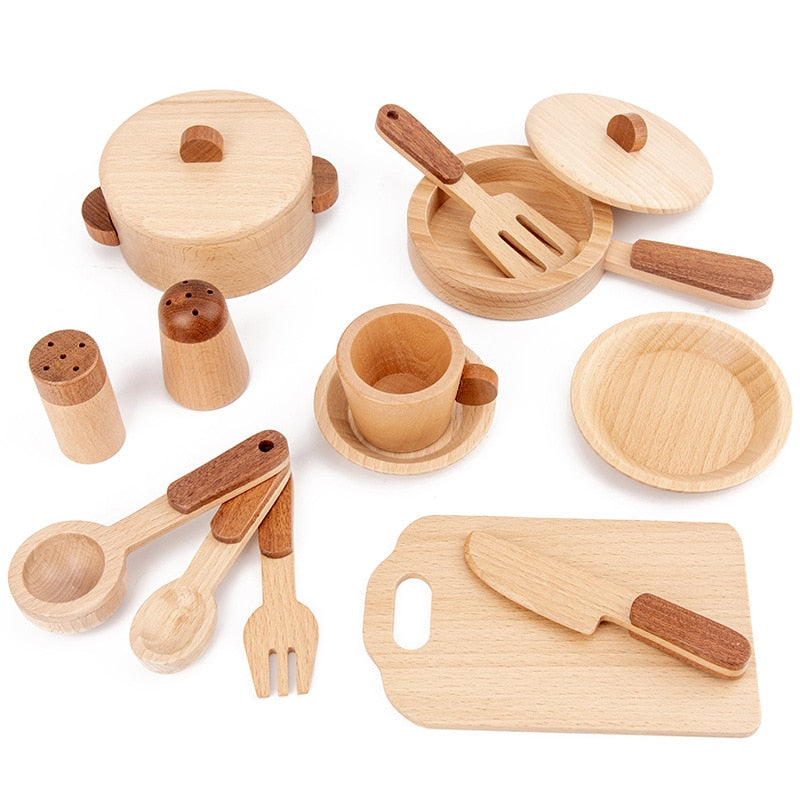 Eco-Play Wooden Kitchenware