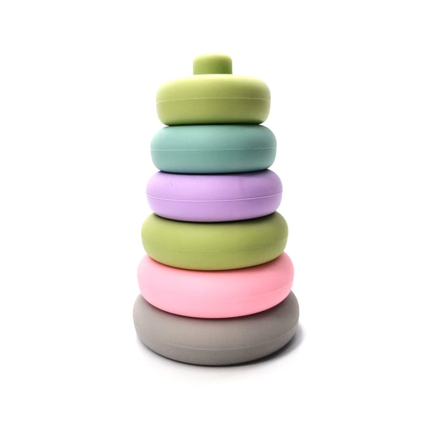 Soft Silicone Stacking Blocks - Round