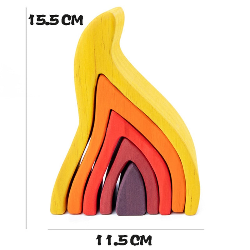 Eco-Play Elements Nesting Blocks: Fire