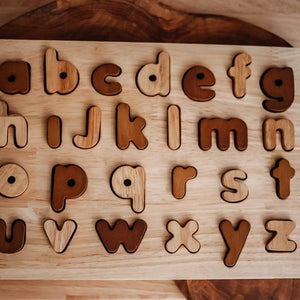Handmade Wood Letter Puzzle