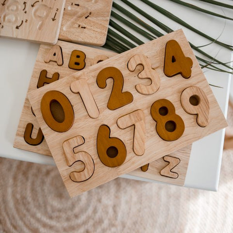 Handmade Natural Number Puzzle