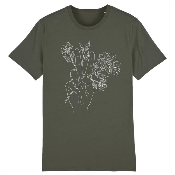 Peace + Blooms Organic Cotton Rocker Tee