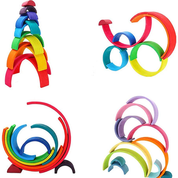 Wooden Rainbow Stacker