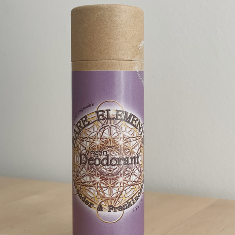 Lavender & Frankincense All Natural Vegan Deodorant in Paper Tube - Baking Soda Free