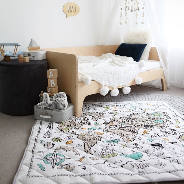 Organic Cotton Baby World Explorer Play Mat