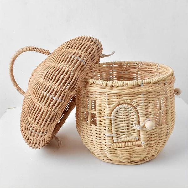 Ellie Mushroom House Basket for Kids