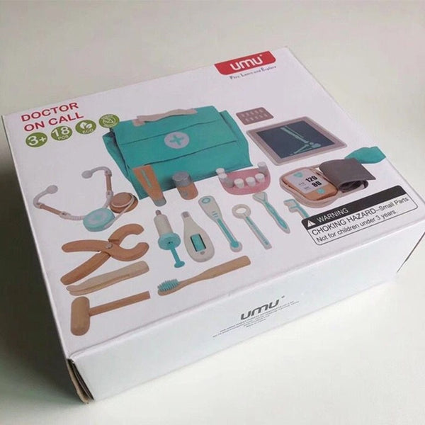 Play Pretend Wood Medical Kit (Doctor + Dentist)