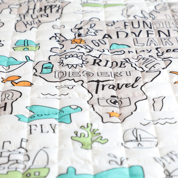 Organic Cotton Baby World Explorer Play Mat