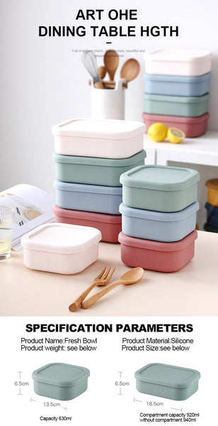 Minimalist Silicone Bento Box