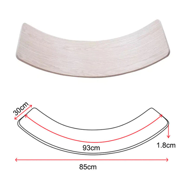 Natural Waldorf Wooden Balance Board for Kids