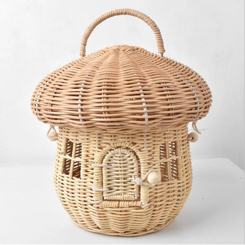Ellie Mushroom House Basket for Kids