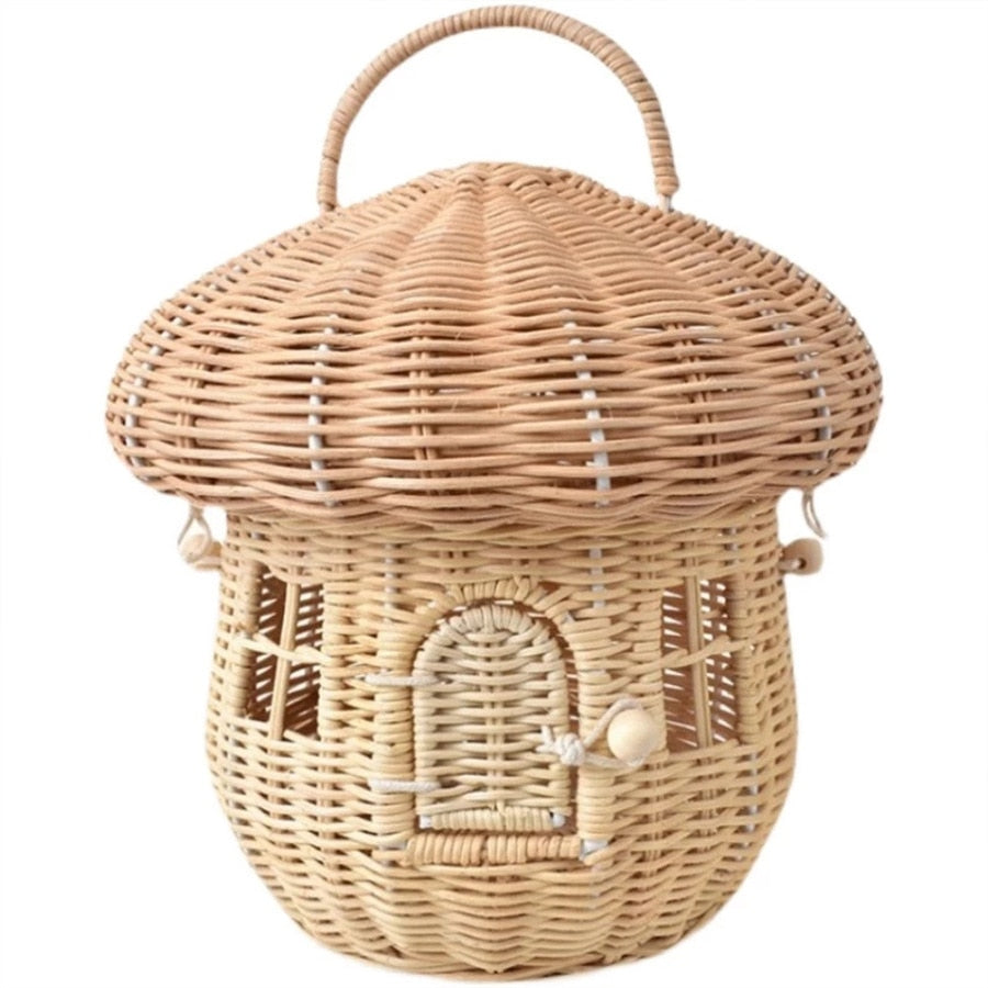 Ellie Mushroom House Basket for Kids