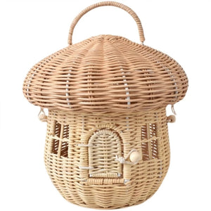 Ellie Mushroom House Basket for Kids