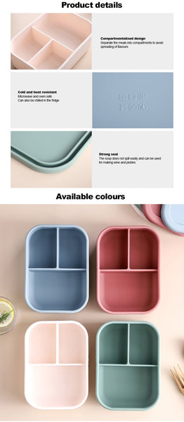 Minimalist Silicone Bento Box