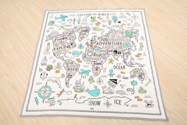Organic Cotton Baby World Explorer Play Mat