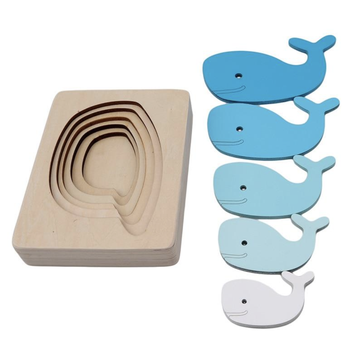 3D Wooden Whale Puzzle