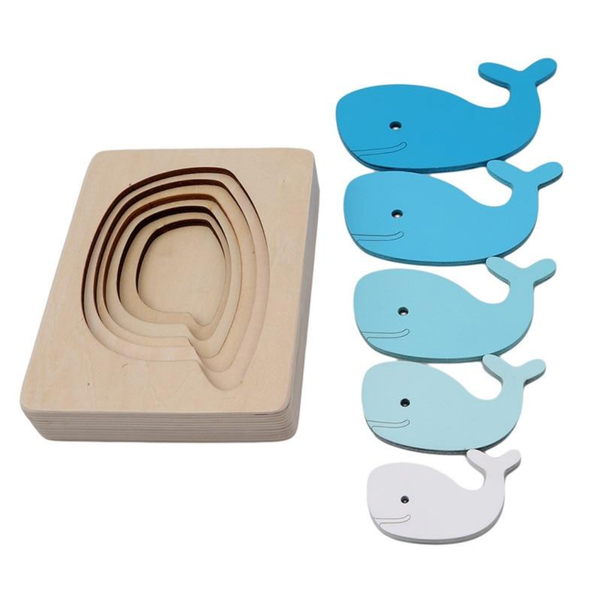 3D Wooden Whale Puzzle