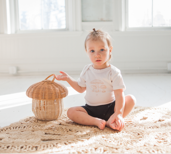 Mushroom Bodysuit – Organic Cotton