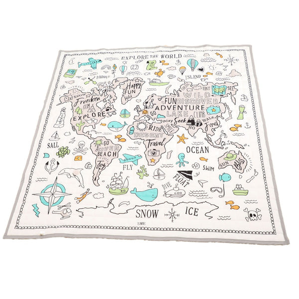Organic Cotton Baby World Explorer Play Mat