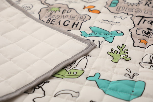 Organic Cotton Baby World Explorer Play Mat