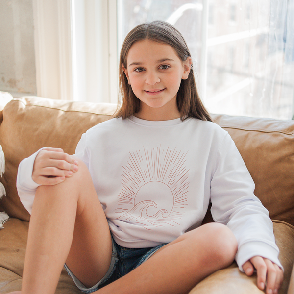 Sun + Sea Kids Sweatshirt — Organic Cotton