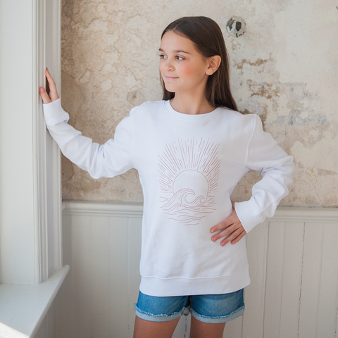 Sun + Sea Kids Sweatshirt — Organic Cotton