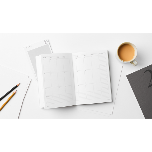 Minimalist Lay Flat Undated Planner