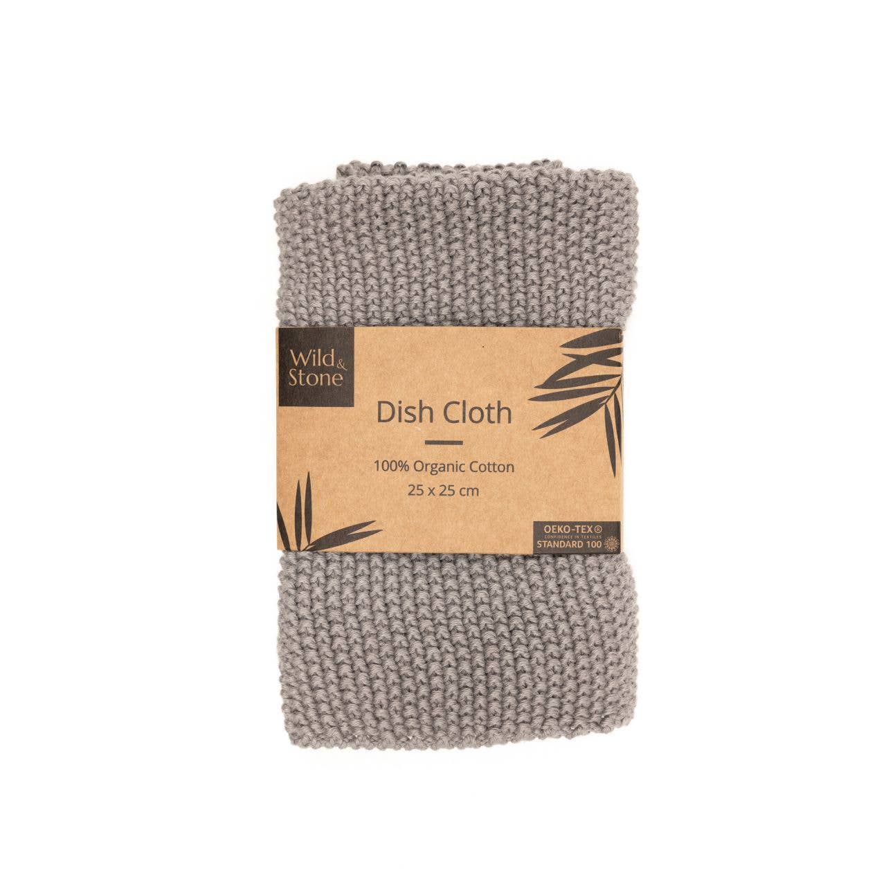 Dish Cloths - 100% Organic Cotton - Dove Grey