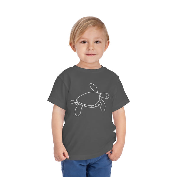 Happy Turtle Toddler Short Sleeve Tee