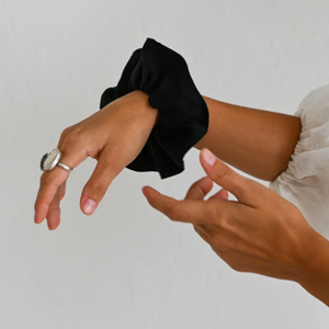 Organic Cotton Scrunchie - Black
